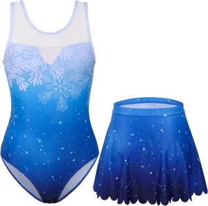 beautyin Gymnastics Leotards for Girls with Skirt Sleeveless Ballet Dance Dress Outfit 4-10 Years