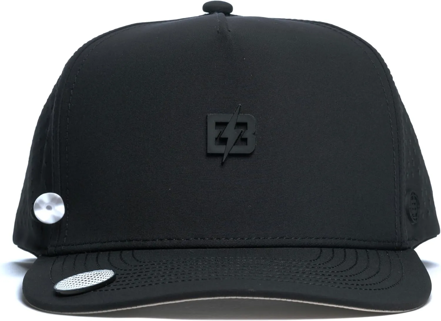 BRIMZ Golf Performance Hat - Tee Holder & Magnetic Brim - Breathable Sweat & Water Resistant Golfing Snapback Cap