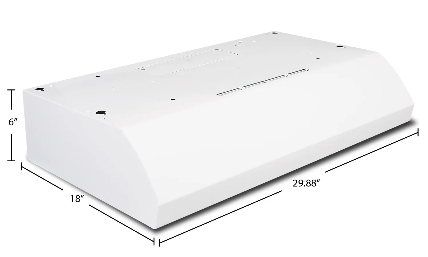 Broan 30" 4-Way Convertible Under-Cabinet Range Hood - BXT130WWC