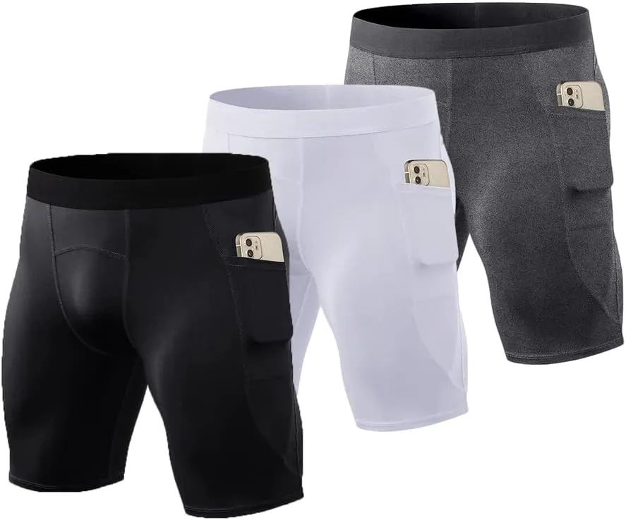 Compression Shorts for Men Basketball Running Tights Cool Dry Spandex Underwear Workout Gym Athletic Baselayer