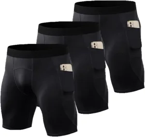 Compression Shorts for Men Basketball Running Tights Cool Dry Spandex Underwear Workout Gym Athletic Baselayer