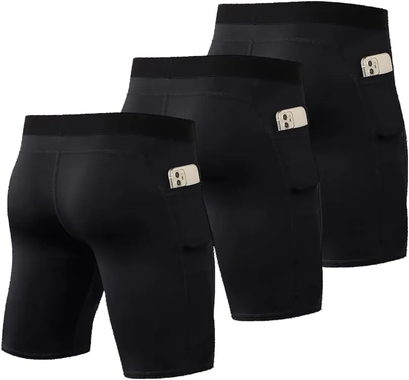 Compression Shorts for Men Basketball Running Tights Cool Dry Spandex Underwear Workout Gym Athletic Baselayer