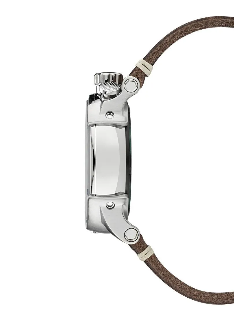 CT Scuderia BULLET HEAD CHEQUERED FLAG Brown Swiss Made Mens Watch CWEH00119
