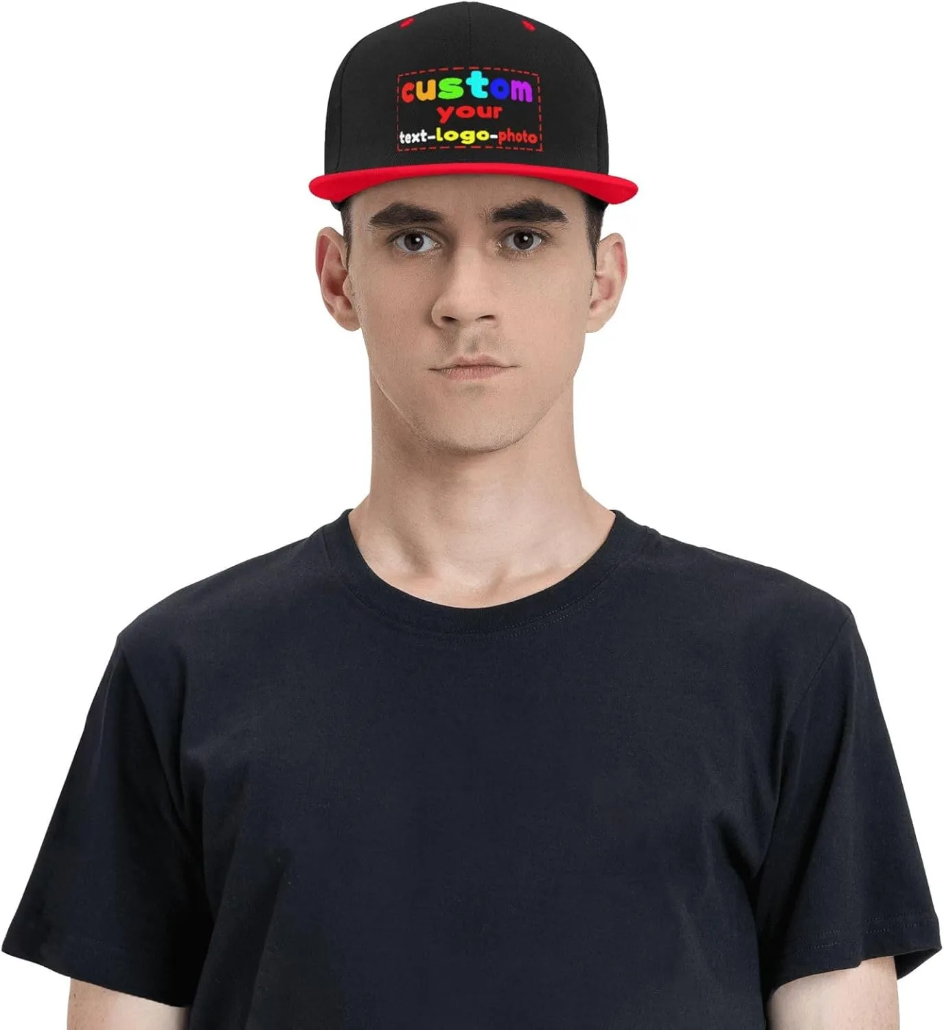 Custom Hats for Men Women Visor Basrball Cap Trucker Cap Snapback hat Add Your Text/Logo/Photo/Picture Adjustable