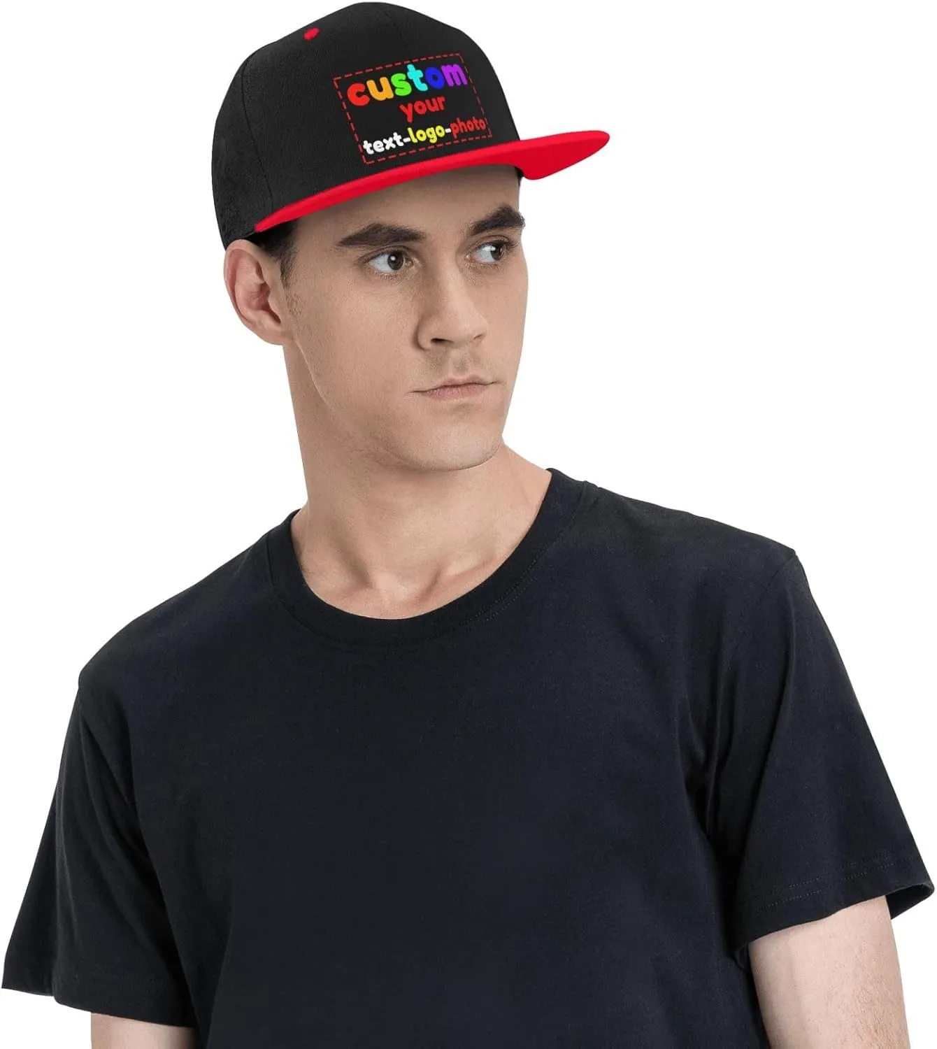 Custom Hats for Men Women Visor Basrball Cap Trucker Cap Snapback hat Add Your Text/Logo/Photo/Picture Adjustable