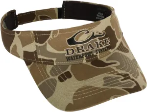 Drake Waterfowl Men's Logo Hunting Low-Profile Lightly Structured Visor W/Velcro Back Closure