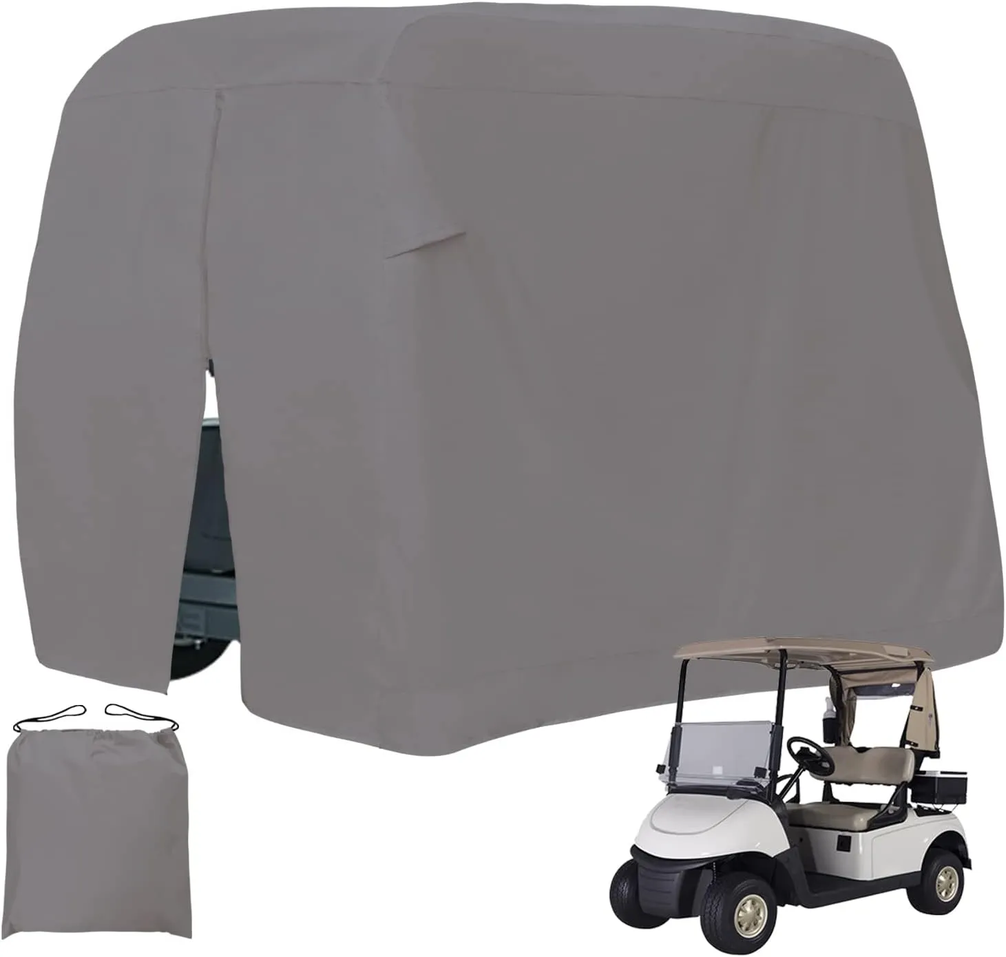 EZGO, Club Car, Yamaha Golf Cart Cover - Waterproof with Zipper Closure