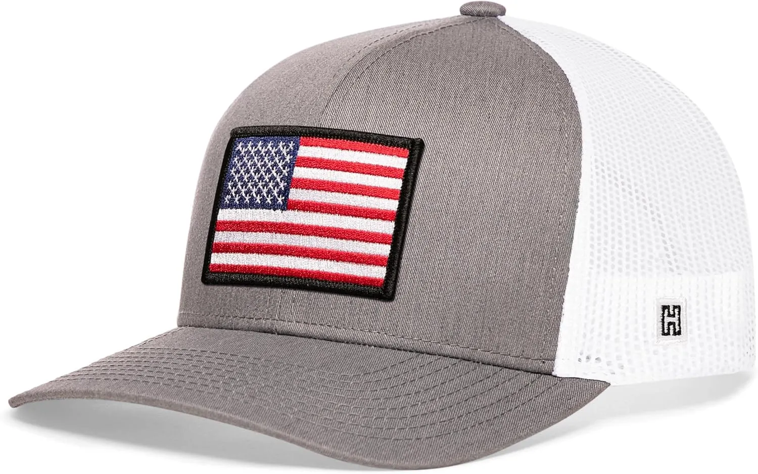 HAKA American Flag Hat, USA Trucker Hat for Men & Women, Adjustable Baseball Cap, Mesh Snapback, Durable Outdoor Hat