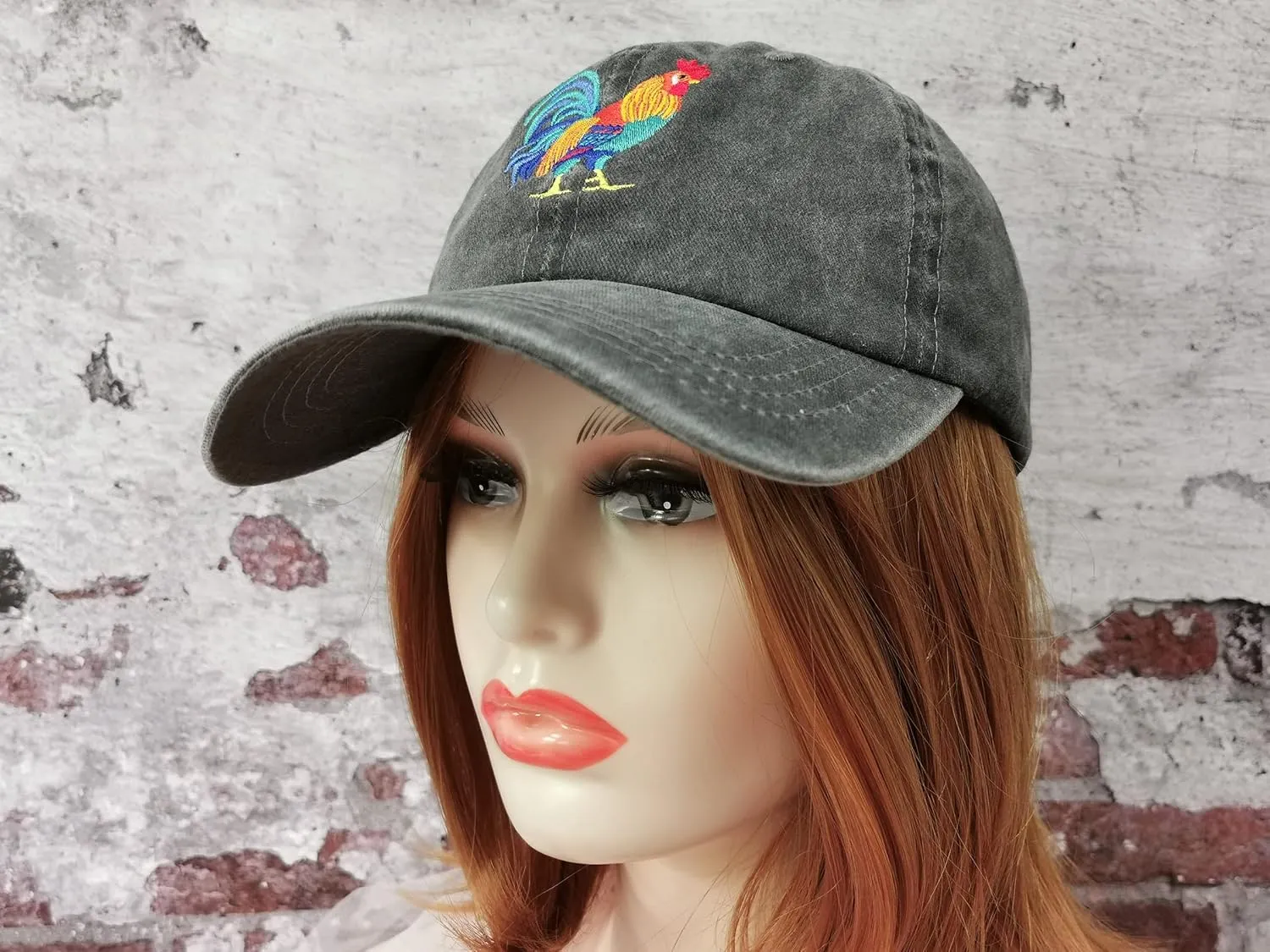 Hepandy Embroidered Rooster Hats