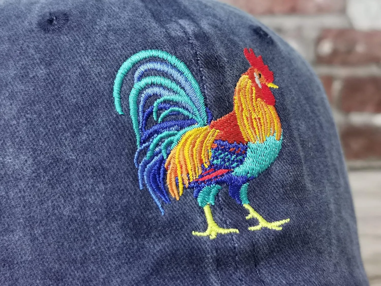 Hepandy Embroidered Rooster Hats