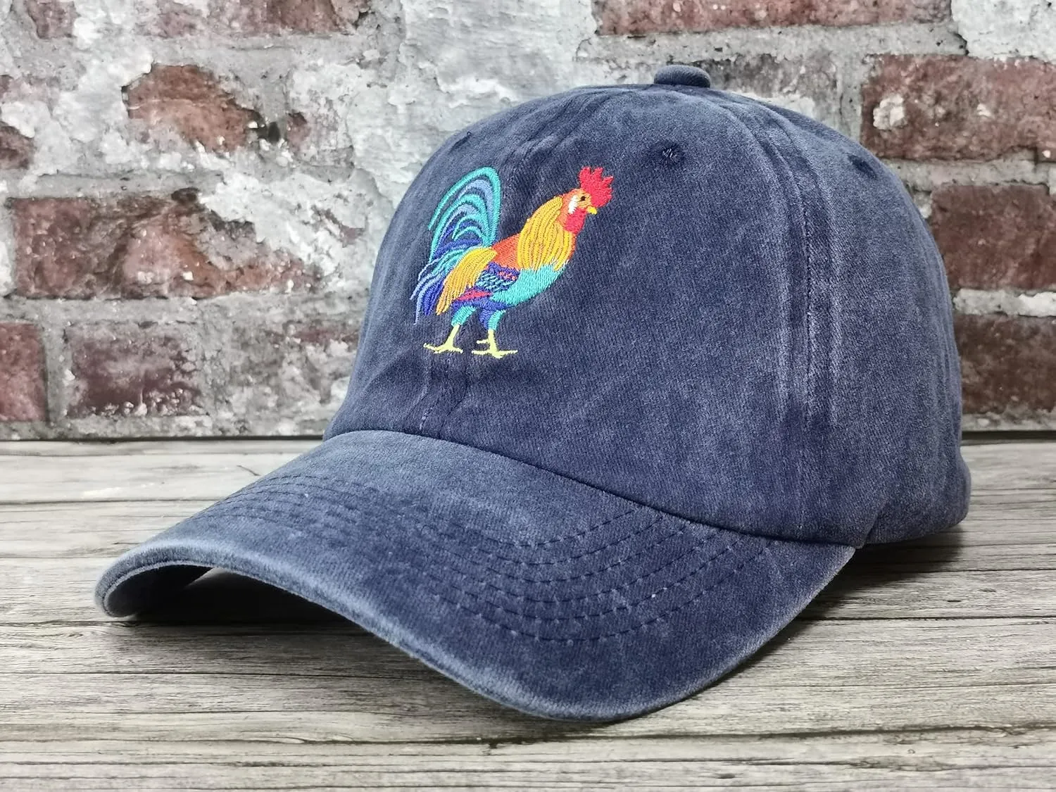Hepandy Embroidered Rooster Hats