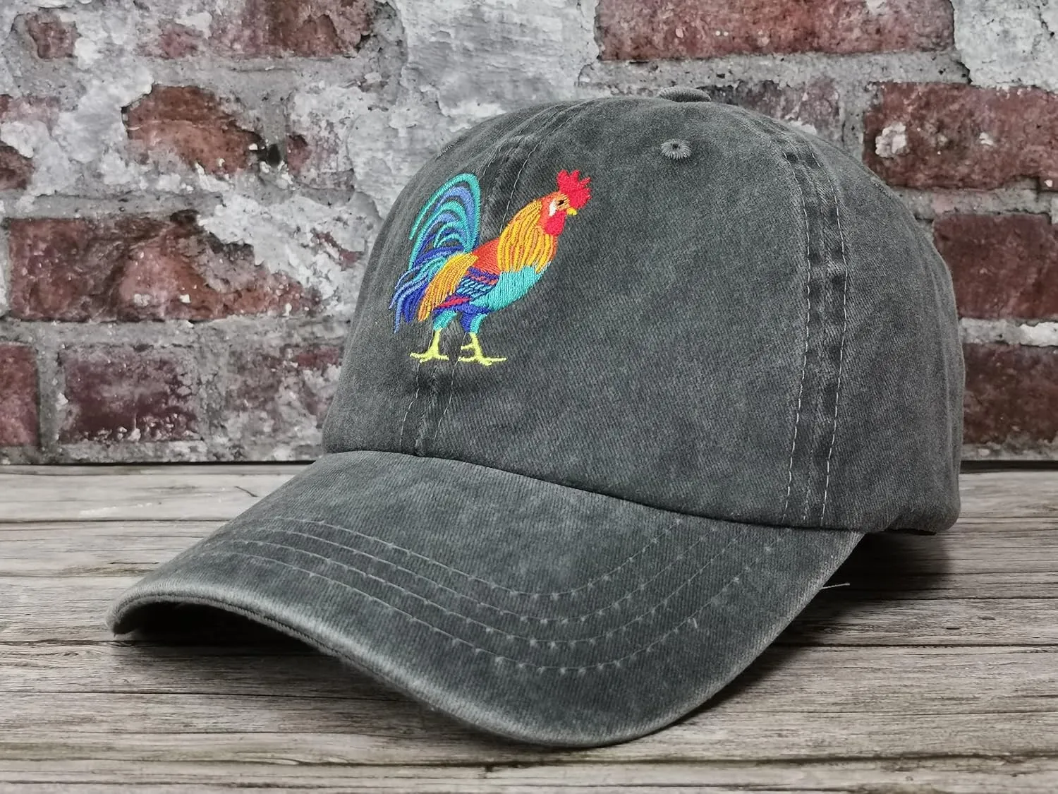 Hepandy Embroidered Rooster Hats