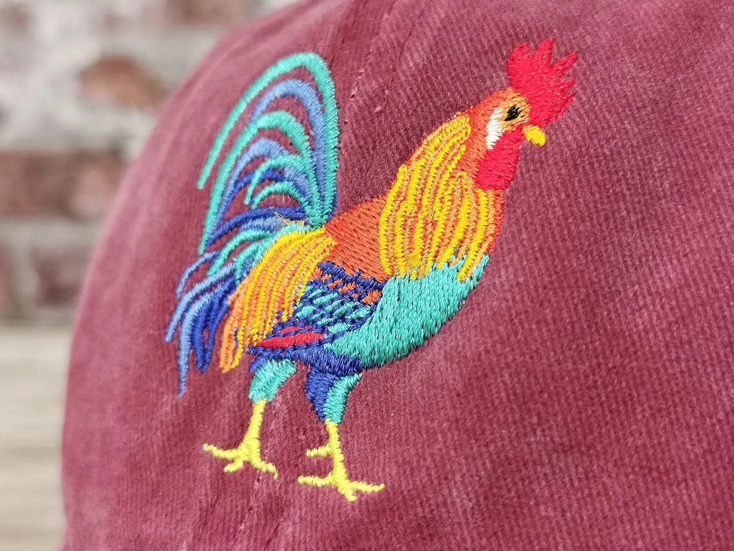 Hepandy Embroidered Rooster Hats