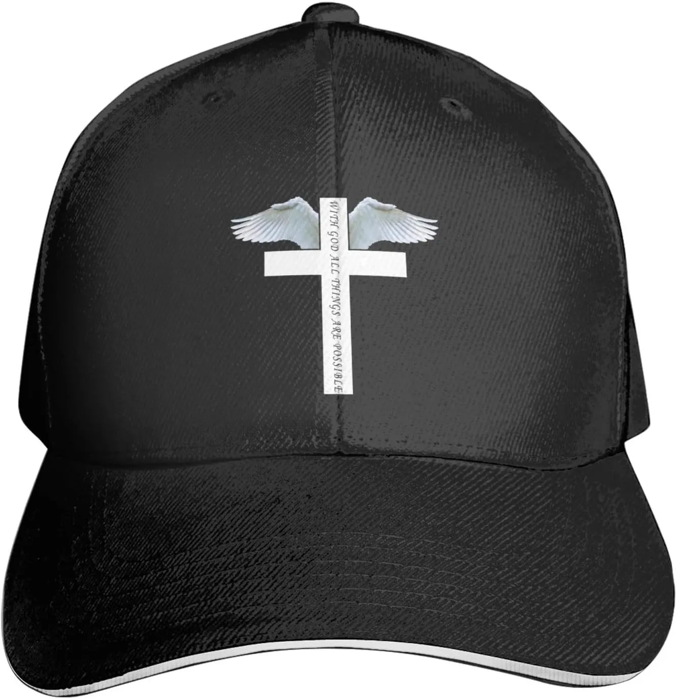 Jesus Baseball Cap Trucker Dad Hat for Men Women, Outdoor Sports Adjustable Snapback Flat Bill Brim