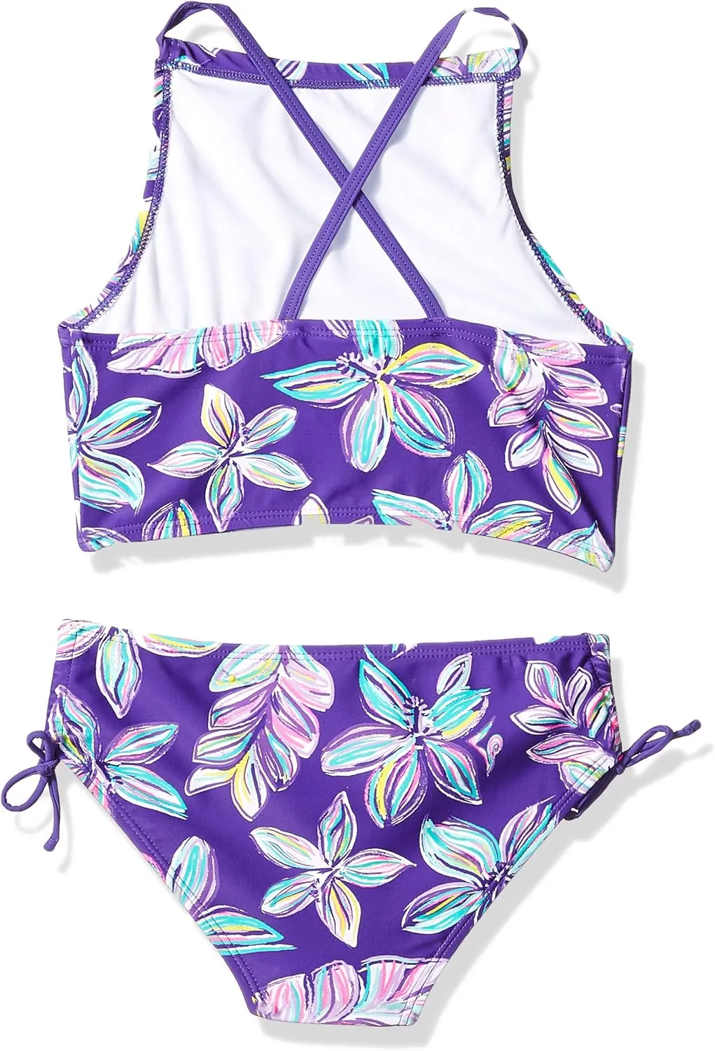 Kanu Surf Girls' Daisy UPF 50 Beach Sport Halter Tankini 2-Piece Swimsuit