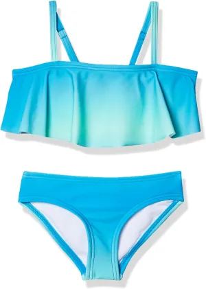 Kanu Surf Girls' Karlie Flounce Bikini Beach Sport 2 Piece Swimsuit