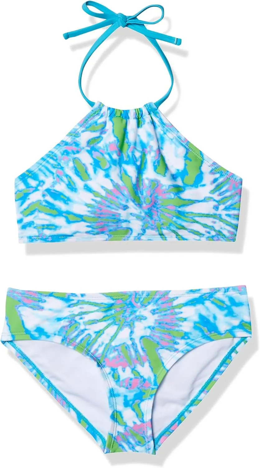 Kanu Surf Girls' Mahina UPF 50  Beach Sport Halter Bikini 2-Piece Swimsuit