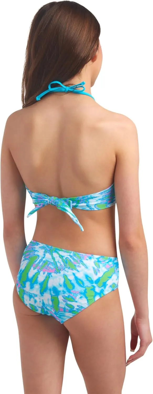 Kanu Surf Girls' Mahina UPF 50  Beach Sport Halter Bikini 2-Piece Swimsuit