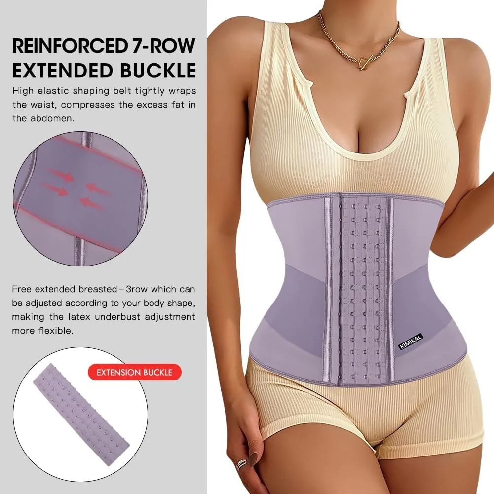 KIMIKAL Women Waist Trainer Corset Belt: Under Clothes Sport Tummy Control Long Torso Shapewear