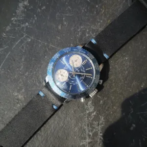 Men's CIMIER SPORT Vintage Chronograph Watch // 1950s 1960s Mechanical Swiss Watch // Rare Watch // Hand Crafted 100% Leather Strap
