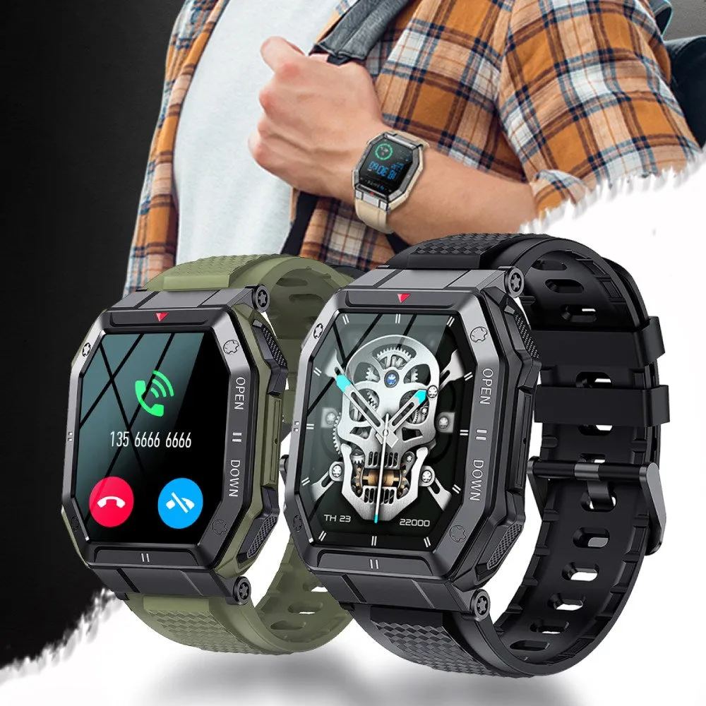 Military Grade Smart Watch Sports Activity Data Monitoring Bluetooth