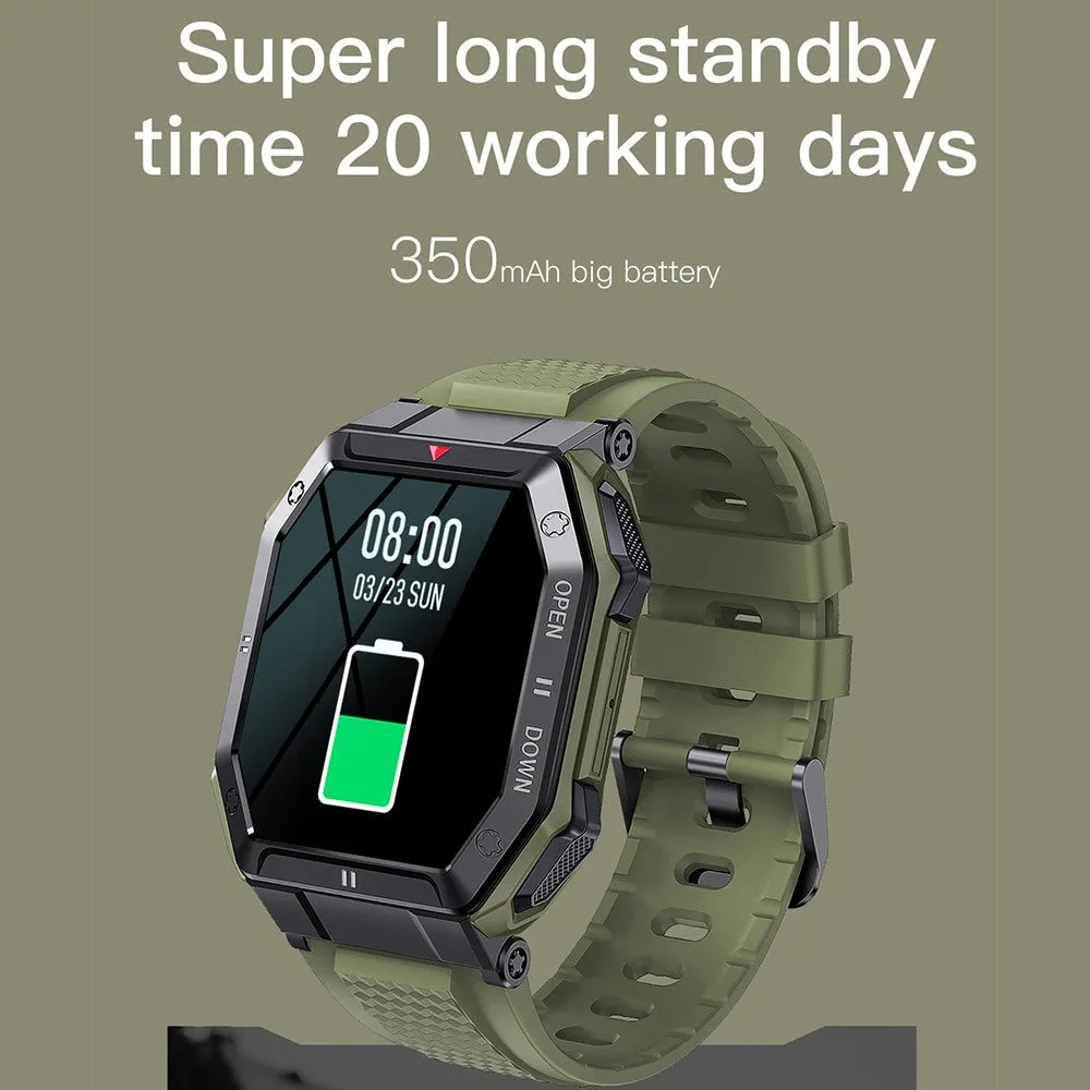 Military Grade Smart Watch Sports Activity Data Monitoring Bluetooth