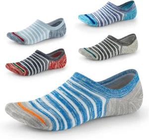 No Show Socks for Men&Women-Low Cut with Non Slip Grip-Invisible Socks for Oxfords Sneakers Size7-12 5 Pairs