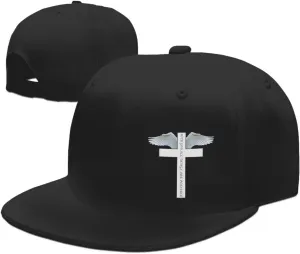 Outdoor Snapback Trucker Dad Hat for Men Women, Sports Adjustable Flat Bill Brim Baseball Cap