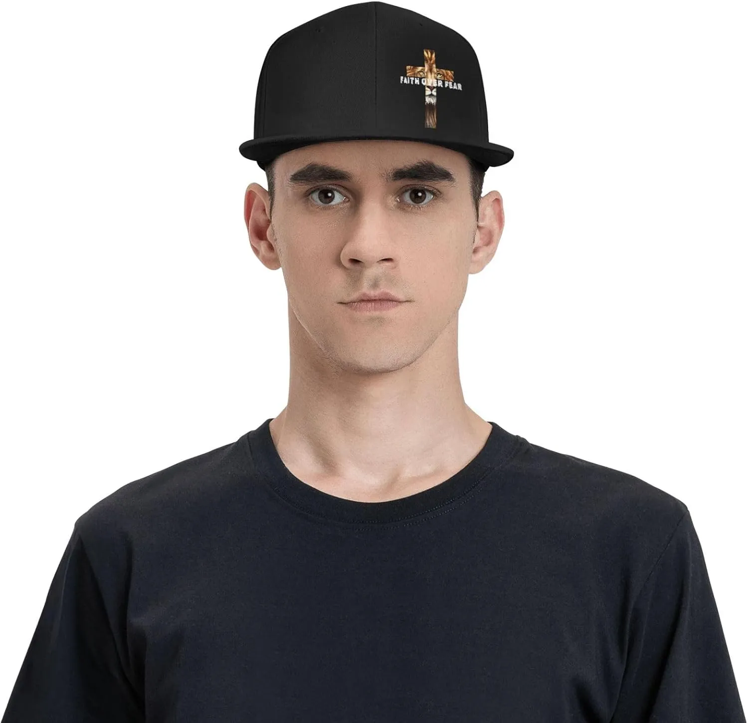Outdoor Snapback Trucker Dad Hat for Men Women, Sports Adjustable Flat Bill Brim Baseball Cap