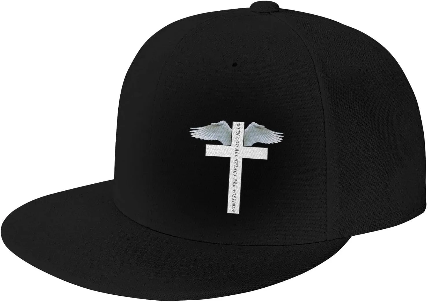 Outdoor Snapback Trucker Dad Hat for Men Women, Sports Adjustable Flat Bill Brim Baseball Cap