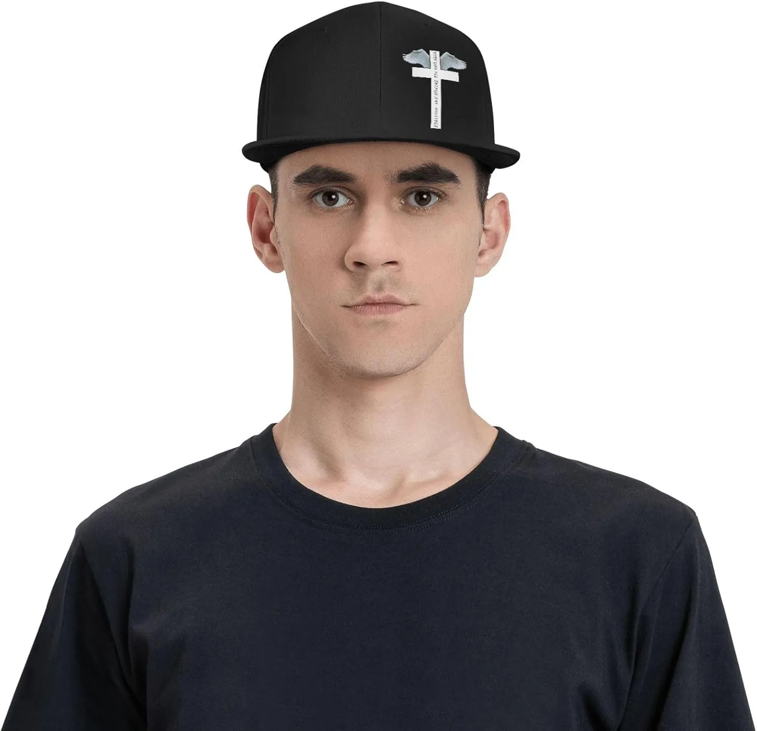 Outdoor Snapback Trucker Dad Hat for Men Women, Sports Adjustable Flat Bill Brim Baseball Cap