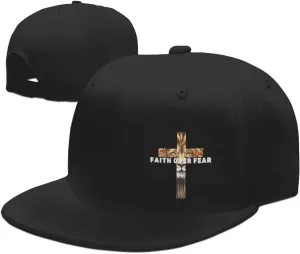 Outdoor Snapback Trucker Dad Hat for Men Women, Sports Adjustable Flat Bill Brim Baseball Cap