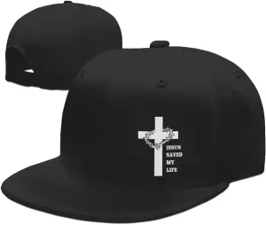 Outdoor Snapback Trucker Dad Hat for Men Women, Sports Adjustable Flat Bill Brim Baseball Cap