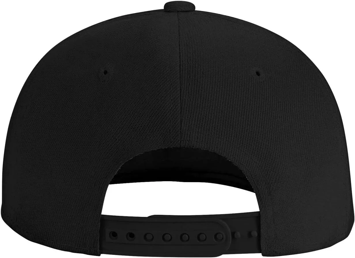 Outdoor Snapback Trucker Dad Hat for Men Women, Sports Adjustable Flat Bill Brim Baseball Cap