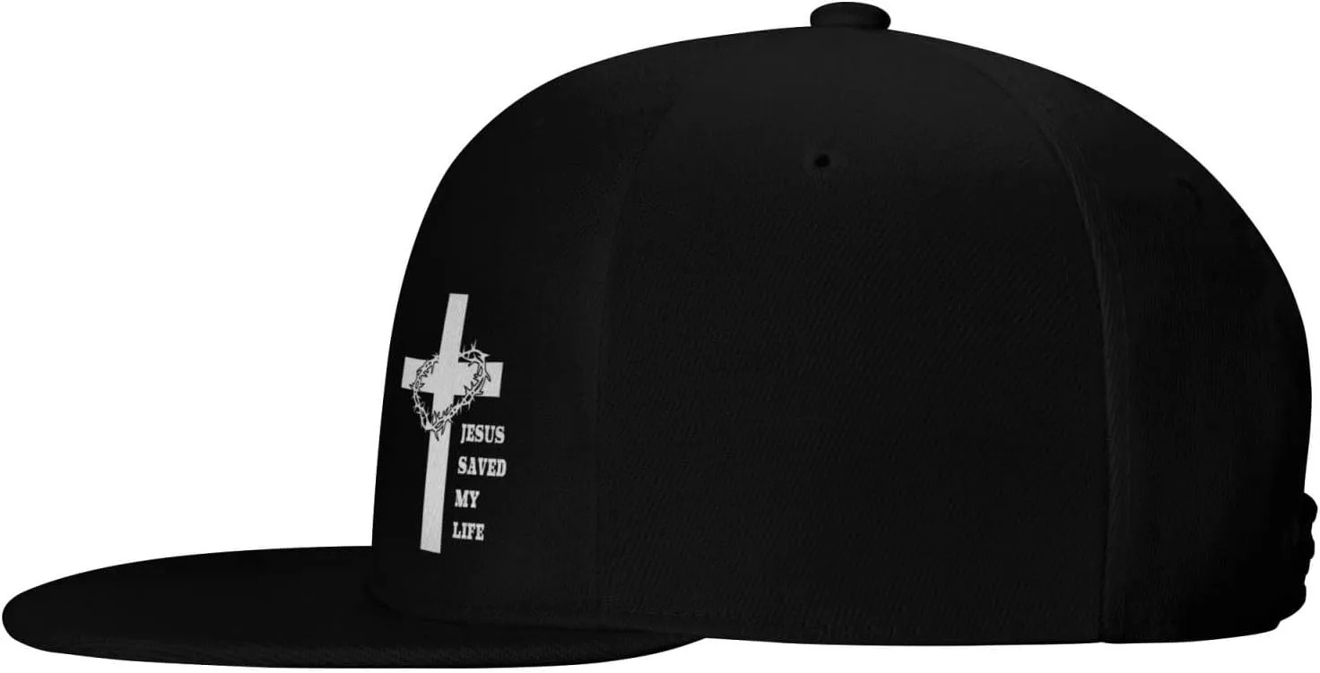 Outdoor Snapback Trucker Dad Hat for Men Women, Sports Adjustable Flat Bill Brim Baseball Cap