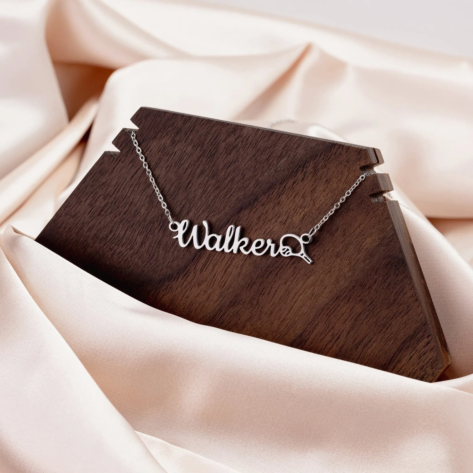 Personalized Sports Mom 18k Gold Necklace
