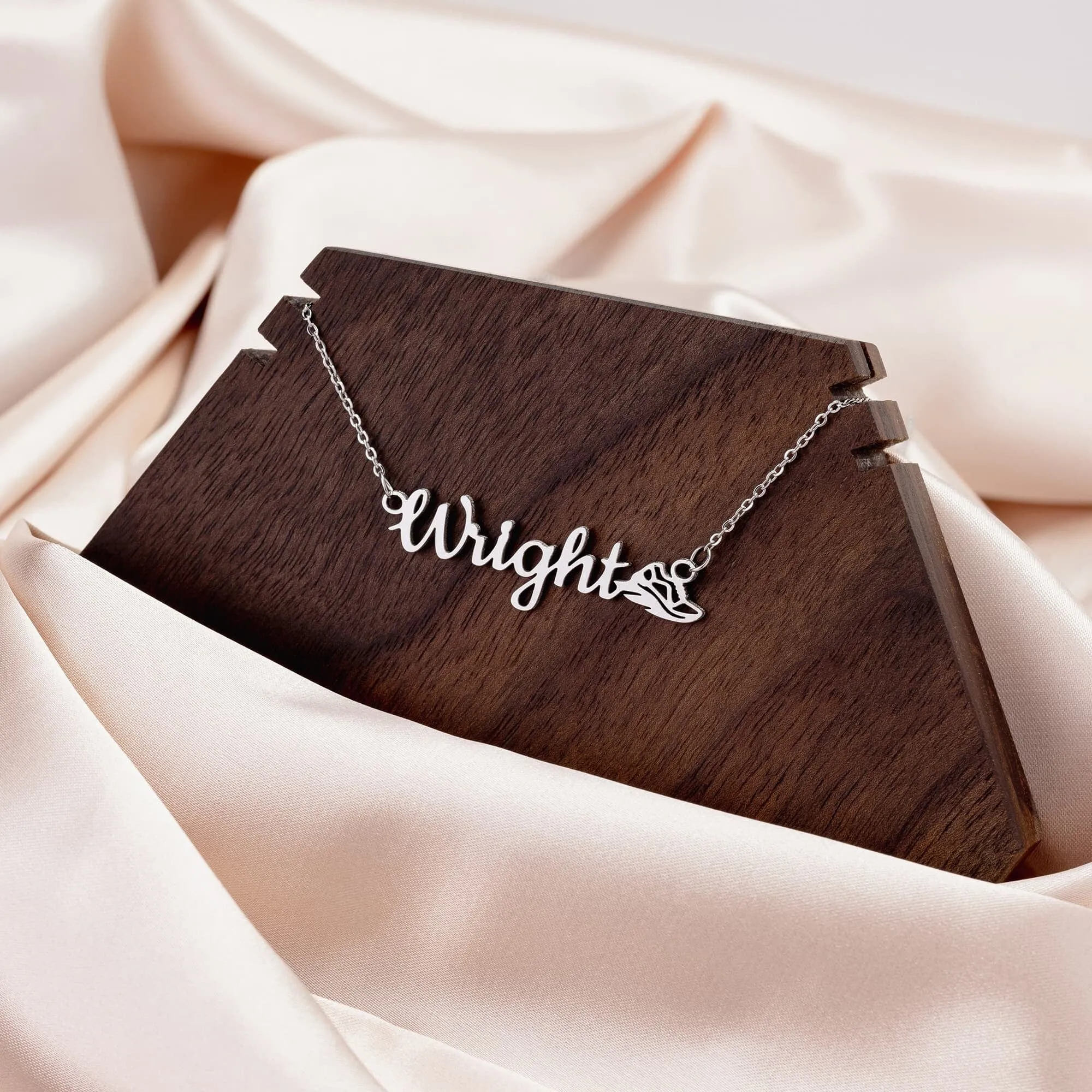 Personalized Sports Mom 18k Gold Necklace