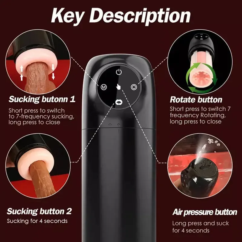 Quusvik Men's Water-Resistant Masturbation Cup for Enhanced Pleasure