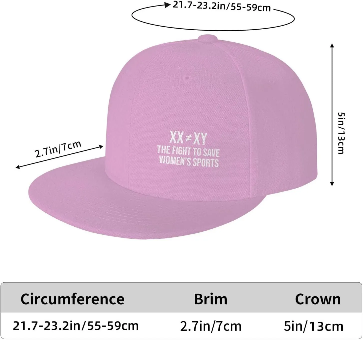 Save Girls Sports, Xx'S Different to Xy'S Baseball Cap Adjustable Snapback Flat Brim Hats Funny Trucker Dad Hat