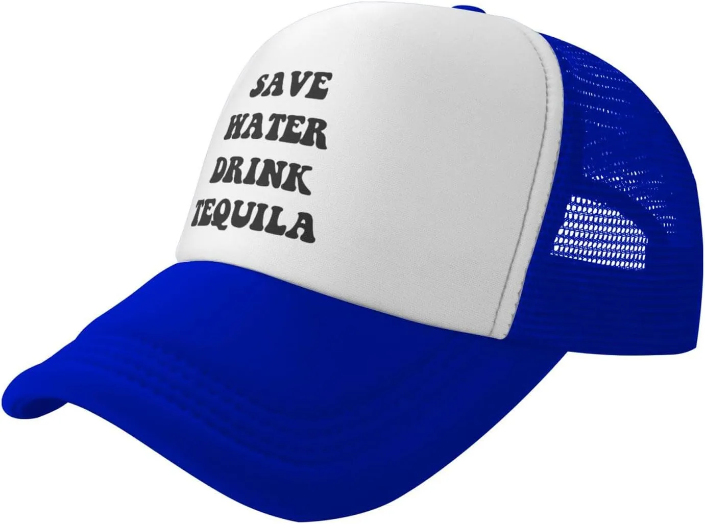 Save Water Drink Tequila Hat Funny Baseball Caps Adult Mesh Trucker Hats Adjustable Sport Cap Men Women Black