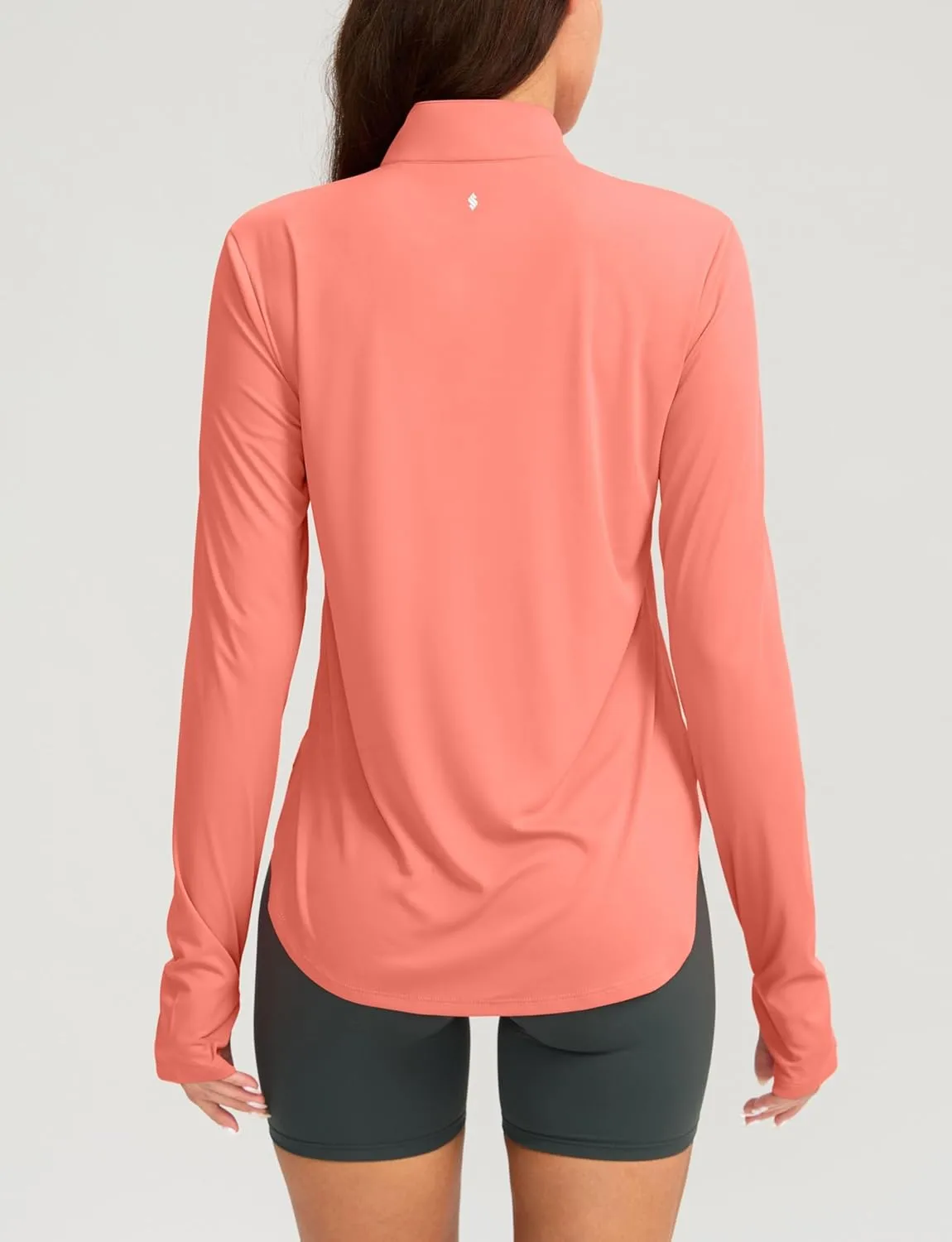Soothfeel Women's UPF 50  Shirts Long Sleeve 1/4 Zip Pullover UV Sun Protection Golf Shirt Workout Athletic Tops for Women