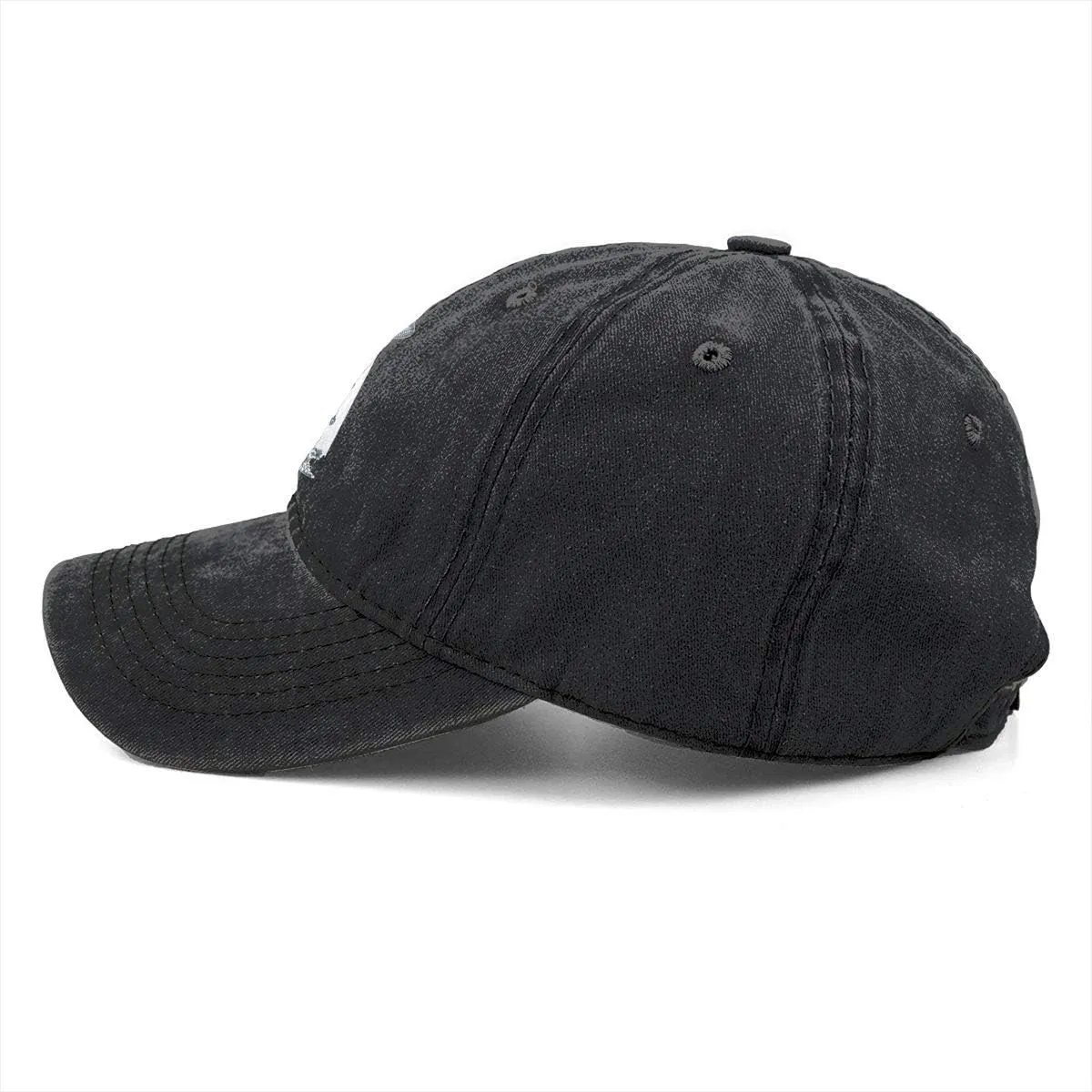 Unisex UFO Bigfoot Denim Hat Adjustable Washed Dyed Cotton Dad Baseball Caps