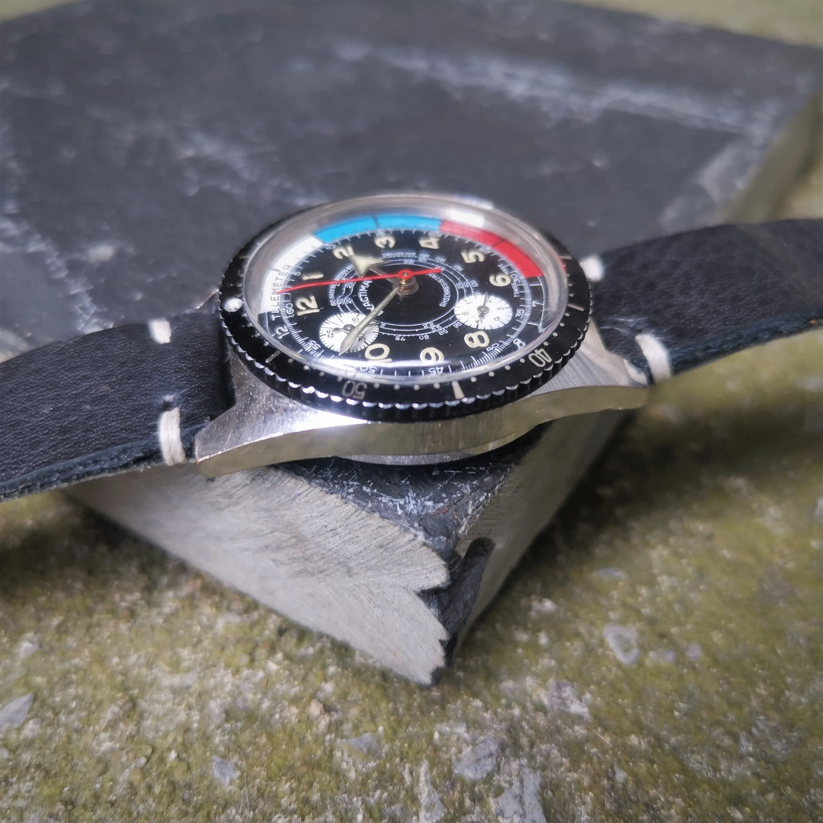 vintage Swiss EXACTIMA chronograph