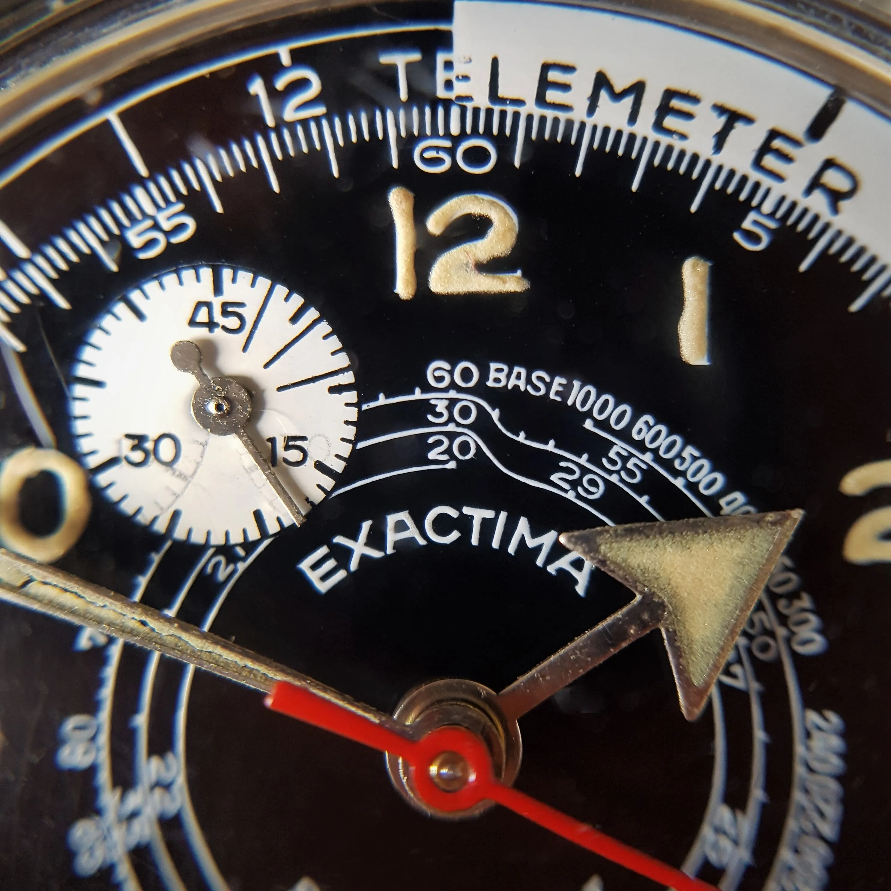 vintage Swiss EXACTIMA chronograph