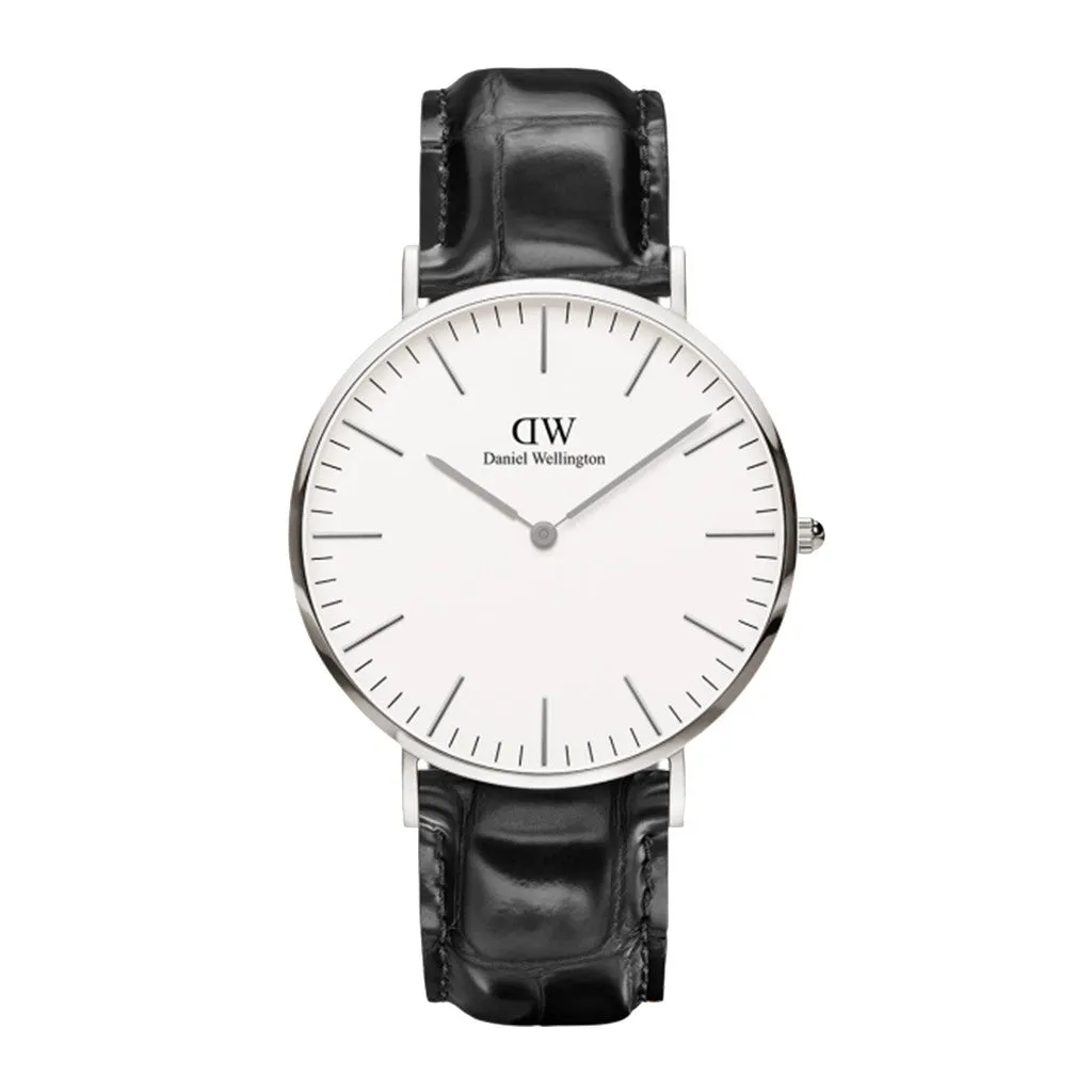 Women's Daniel Wellington Reading 36mm Watch in Silver