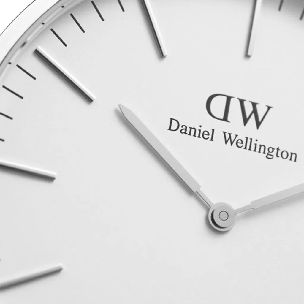 Women's Daniel Wellington Reading 36mm Watch in Silver